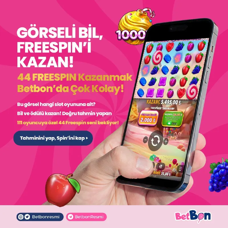 Betbon Telegram: 🖼️ Görseli Bil, Ödülü Kazan! Bugünün görseli hangi slot oyununa ait? Tek hak! 🎁…