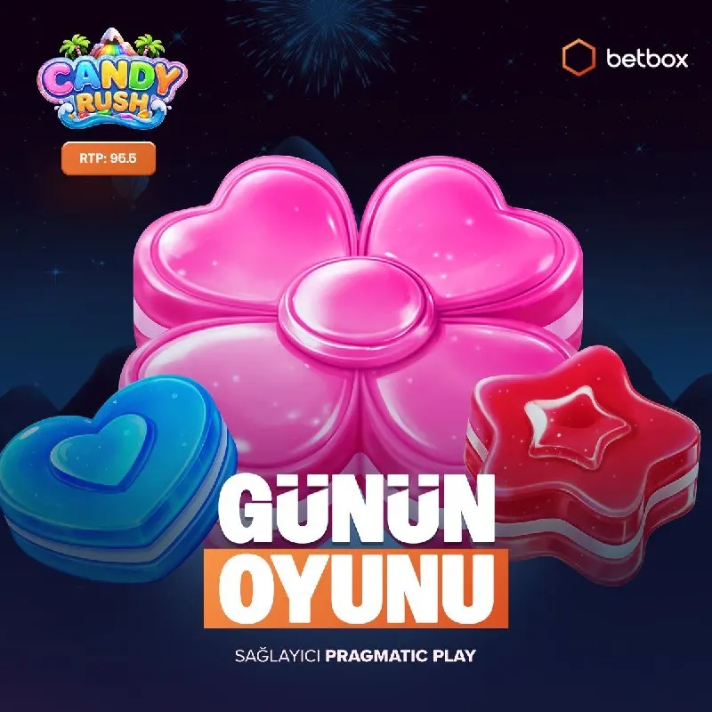 Betbox Telegram: 🎰 Tatlı kazançların kapısı Candy Rush ile aralanıyor! 🌸 Pragmatic Play imzası…