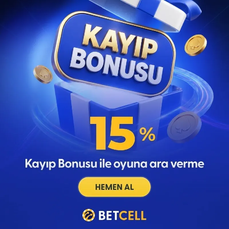 Betcell Telegram: Betcell’de %15 Anlık Kayıp Bonusu! Yüksek orandan kayıp bonus fırsatını yakala…
