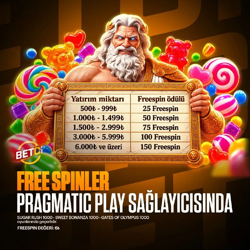 Betçi Telegram: 😎 Yatırımınıza Özel Free Spinler Pragmatic Play'de ! 😀 Free Spin'ler Sugar Rush…
