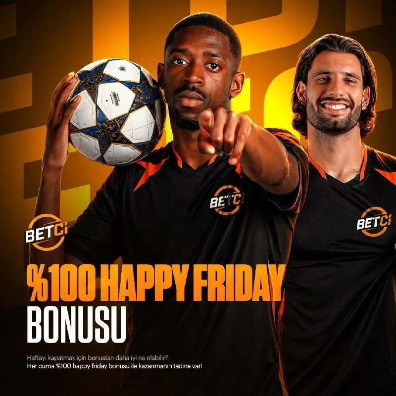 Betçi Telegram: ⚡️ %100 Happy Friday Bonusu ile haftayı zirvede kapat! 👟 Cuma gününe özel…