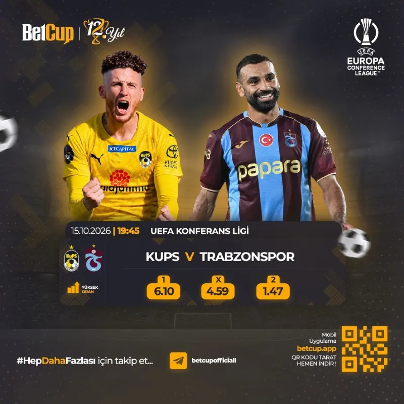 Betcup Telegram: 💥🔼 UEFA Avrupa Ligi ve Konferans Ligi Heyecanı Yüksek Oran Farkıyla Sizlerle!🔼…