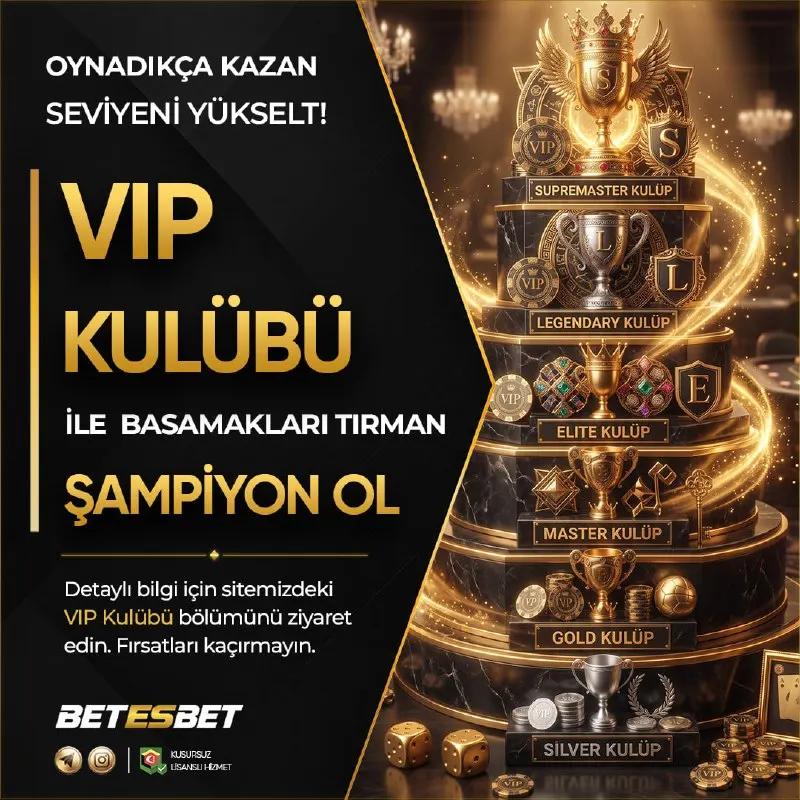 Betesbet Telegram: 🤩 #BETESBET VIP KULÜP İLE DAHA ÇOK KAZAN 🤩 ⭐️ Betesbet'te oynadıkça puan kazan…
