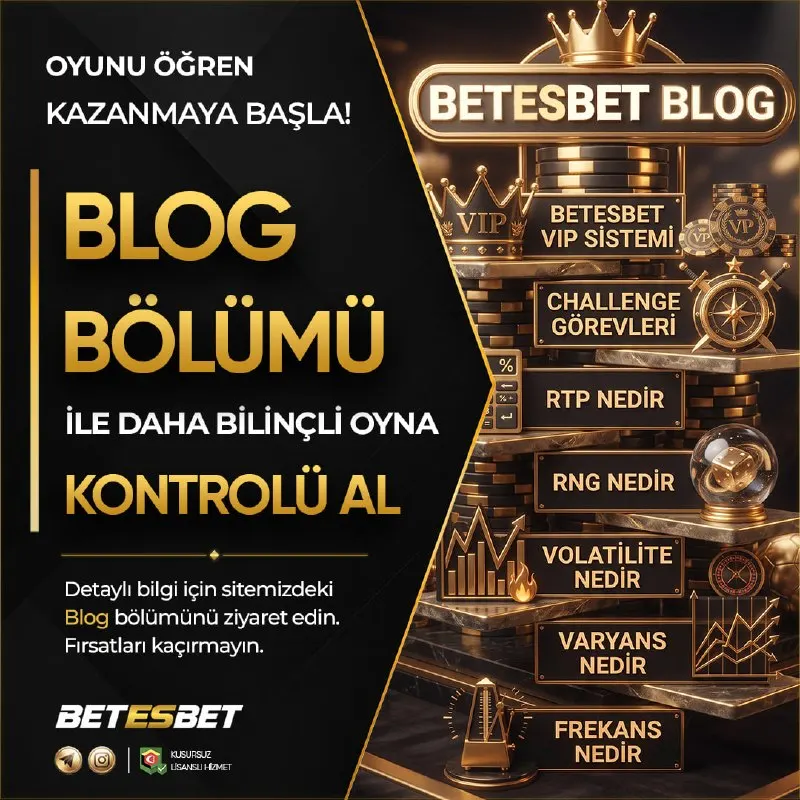 Betesbet Telegram: ❤️ #BETESBET NELER SUNAR ? ❤️ ⭐️Betesbet'in sunduğu casino, canlı casino, spor…