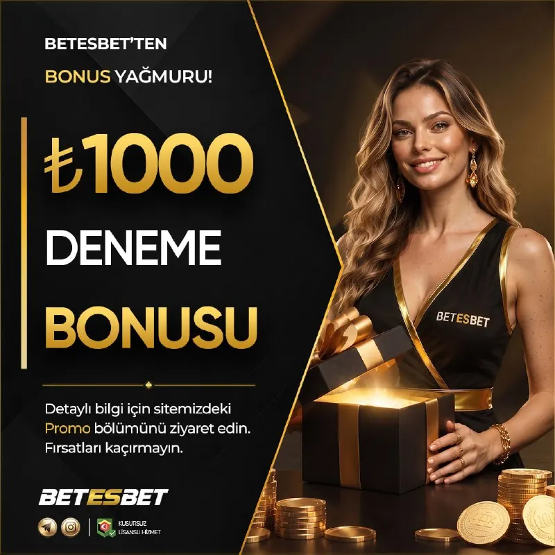 Betesbet Telegram: 🎁 #BETESBET'TE 1.000₺ DENEME BONUSU! 🎁 😊 Yeni Üye Olan Herkese ⚡️ GATES OF…