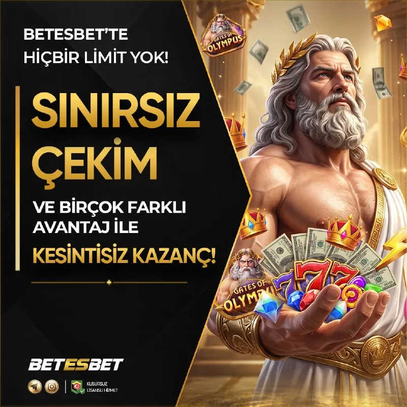 Betesbet Telegram: 💎 En Büyük Avantajlar #BETESBET ile Seninle 💎 💰 Betesbet'te Sınırsız Çekim…