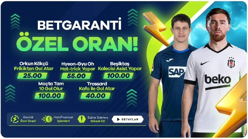 Betgaranti Telegram: 🦅 Beşiktaş Maç'ı Özel Oran! 🎯 Orkun Kökçü → Frikikten Gol Atar. 👑 Hyeon-Gyu Oh…