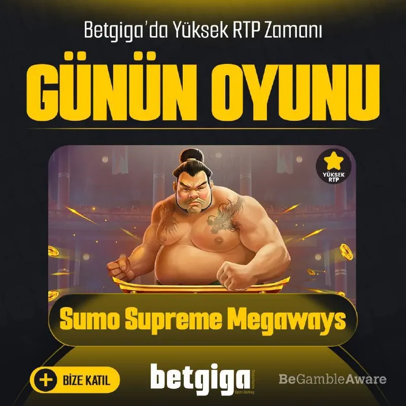 Betgiga Telegram: 🕹 Günün Kazandıran Slot Oyunu Seni Bekliyor! ✅ SUMO SUPREME MEGAWAYS 🔑 Kazancın…