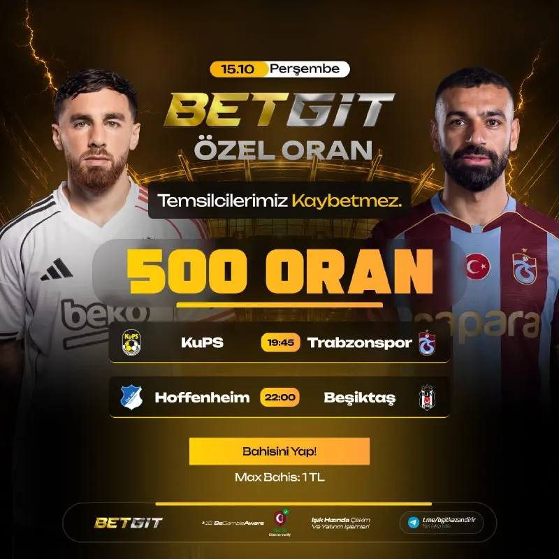 Betgit Telegram: 🔢🔢🔢 🅰️🅰️🅰️🅰️ 😍KuPS 🇪🇺 Trabzonspor🇹🇷 🇩🇪Hoffenheim 🇪🇺 Beşiktaş🇹🇷 ⚽️…