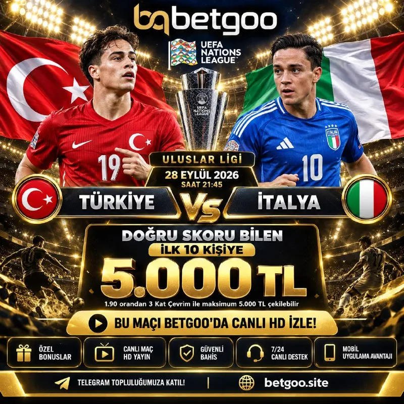 Betgoo Telegram: 💎 BETGOO SKOR ETKİNLİĞİ 💎 ✍️ DOĞRU TAHMİN EDEN İLK 10 KİŞİDEN BİRİ OL 5.000 TL…