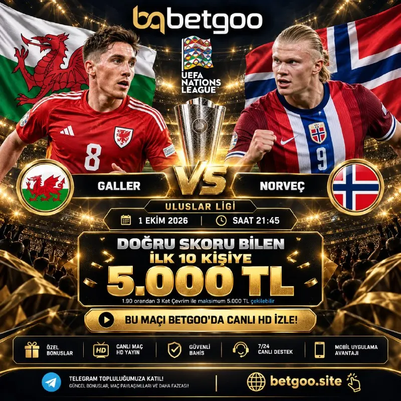 Betgoo Telegram: 💎 BETGOO SKOR ETKİNLİĞİ 💎 ✍️ DOĞRU TAHMİN EDEN İLK 10 KİŞİDEN BİRİ OL 5.000 TL…