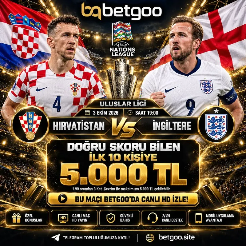 Betgoo Telegram: 💎 BETGOO SKOR ETKİNLİĞİ 💎 ✍️ DOĞRU TAHMİN EDEN İLK 10 KİŞİDEN BİRİ OL 5.000 TL…