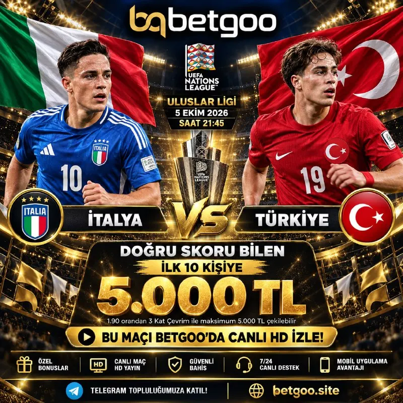Betgoo Telegram: 💎 BETGOO SKOR ETKİNLİĞİ 💎 ✍️ DOĞRU TAHMİN EDEN İLK 10 KİŞİDEN BİRİ OL 5.000 TL…