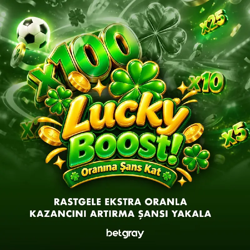 Betgray Telegram: 🍀 BETGRAY'DEN LUCKY BOOST Özelliği: Ekstra oranla kazancını yükselt! Lucky…