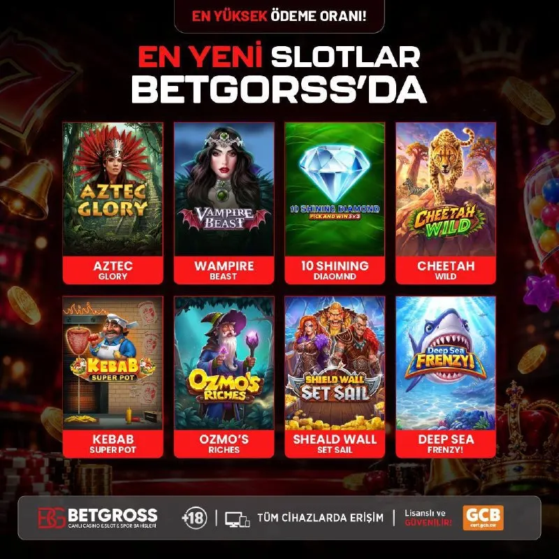 Betgross Telegram: 🆕 EN YENİ SLOTLAR BETGROSS’DA! 🎰 BETGROSS slot lobisine eklenen oyunları…