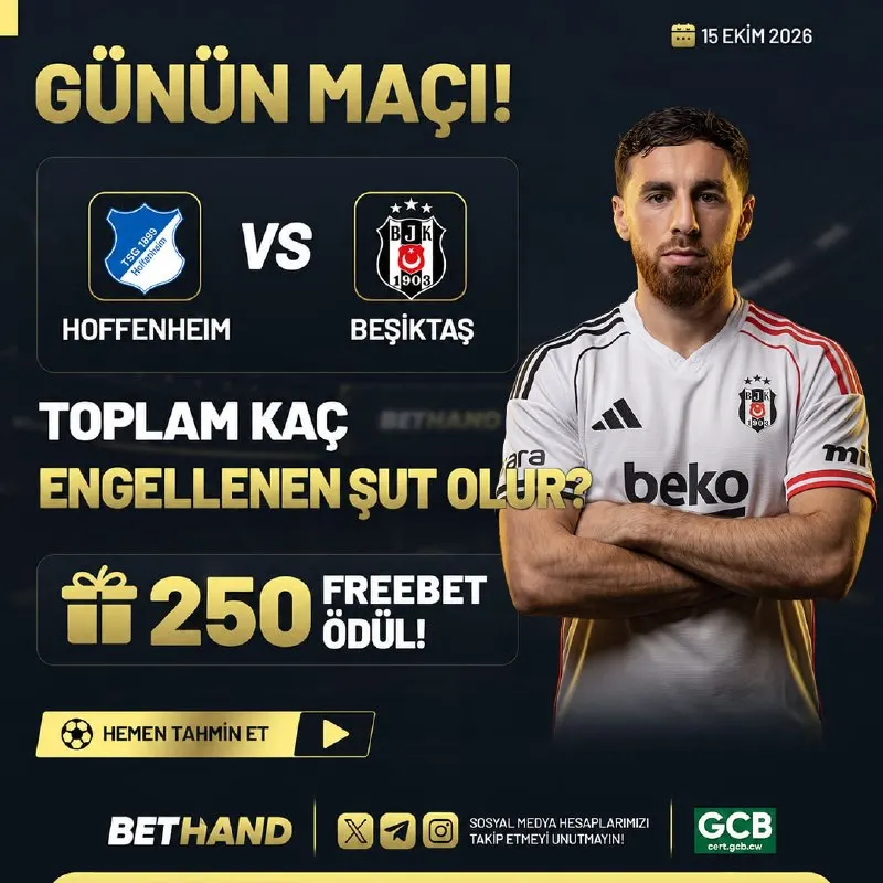 Bethand Telegram: 🔠🔠🔠🔠🔠🔠🔠 İle UEFA LİGİ Özel #FREEBET 🇩🇪 HOFFENHEİM 🆚 BEŞİKTAŞ 🇹🇷 ⚽️ Toplam Kaç…
