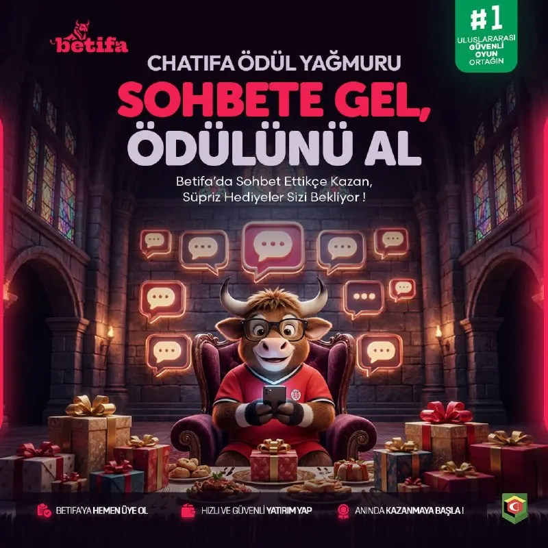 Betifa Telegram: 🌧 Chatifa Ödül Yağmuru Başlıyor! 🎁 Chatifa'da aktif ol, sürpriz ödül fırsatını…