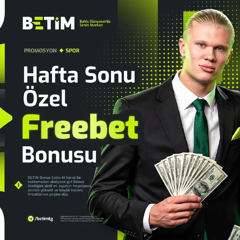 Betim Telegram: 🎰 Tüm üyelerimize 200 Freebet HEDİYE! ➡️ Haftasonu maçlarına özel, ➡️ Özel…