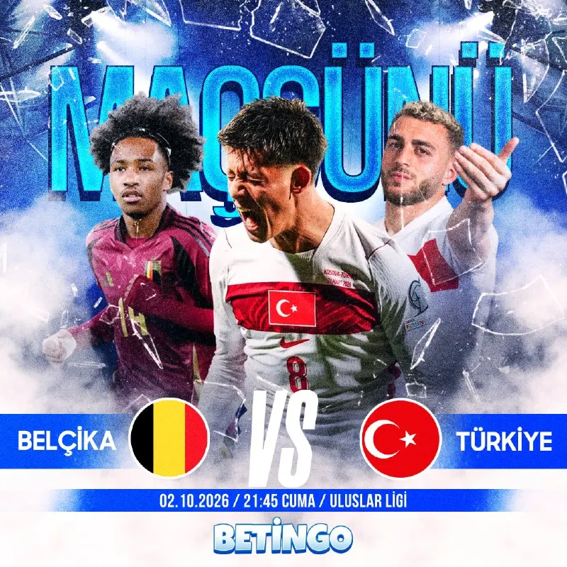 Betingo Telegram: 🇧🇪 BELÇİKA 🇹🇷 TÜRKİYE 🔥 BÜYÜK KARŞILAŞMA BAŞLIYOR! ⚽️ Sahada mücadele…
