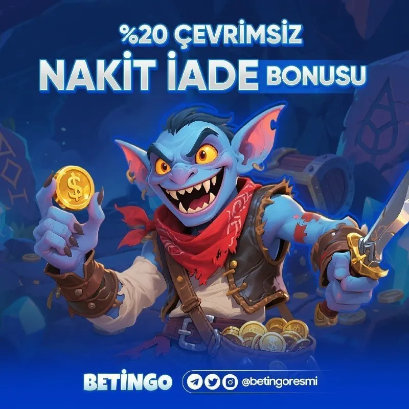 Betingo Telegram: 🏆 Betingo'da tüm yatırımlarınıza %20 çevrimsiz nakit iade bonusu! 💰 Betingo ile…