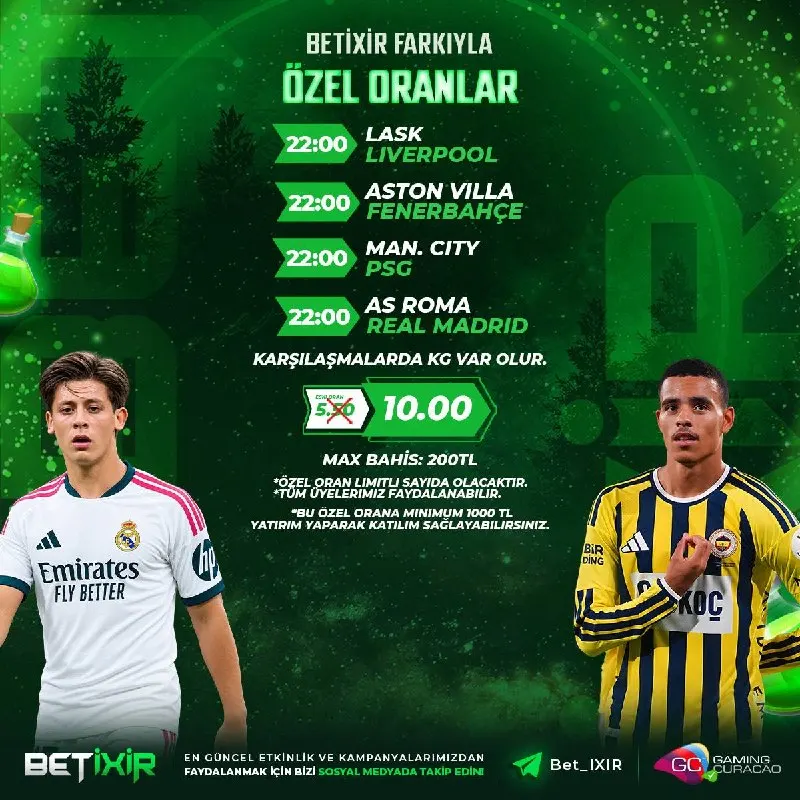 Betixir Telegram: 📈 BetiXir'den Dev Maçlara Özel Oran Fırsatı ☄️ ⚽️ LASK ❌ Liverpool ⚽️ Aston…