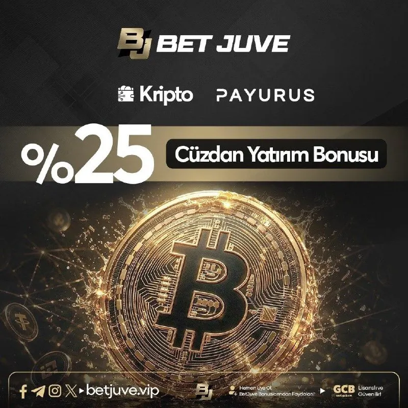 Betjuve Telegram: 💵 %25 Kripto & Payrus Casino Bonusu 🎰 Casino keyfini %25 bonusla büyüt! 📲…