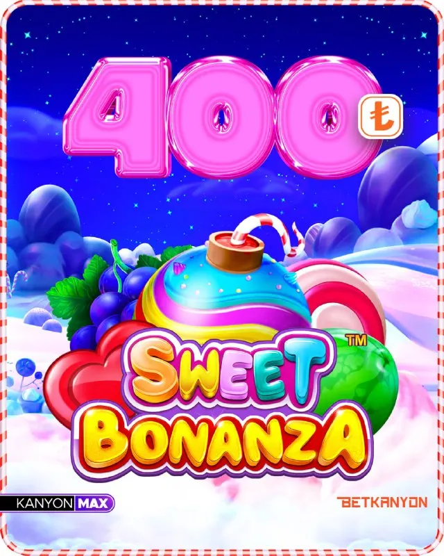 Betkanyon Telegram: 🎁 İKİNCİ KOD DA GELDİ: KANYONMAX! 🌚 Şimdi Sweet Bonanza’da 4️⃣0️⃣0️⃣*️⃣…