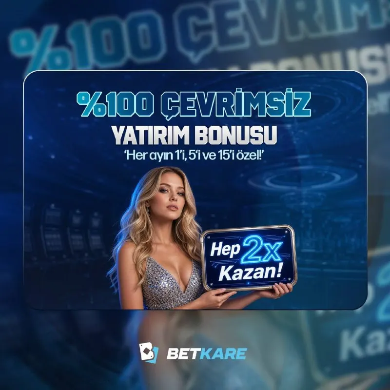 Betkare Telegram: 💙🔠🔠🔠🔠🔠🔠🔠 💙 💎 Her Ayın 1’i, 5’i ve 15’i BETKARE’de Özel! 🔤1️⃣0️⃣0️⃣ ÇEVRİMSİZ…