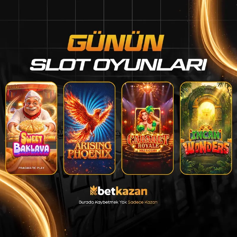 Betkazan Telegram: 🎰 BETKAZAN’DA OYUN SEÇKİSİNE YENİ BİR TUR! 🔥 Birbirinden farklı dünyalara…