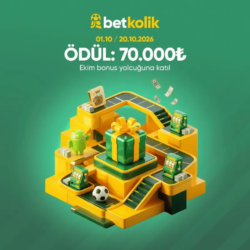 Betkolik Telegram: 🔔 Her Görevde Yeni Bir Ödül, Her Etapta Yeni Bir Heyecan! ⏳ 20 Ekim'e kadar…