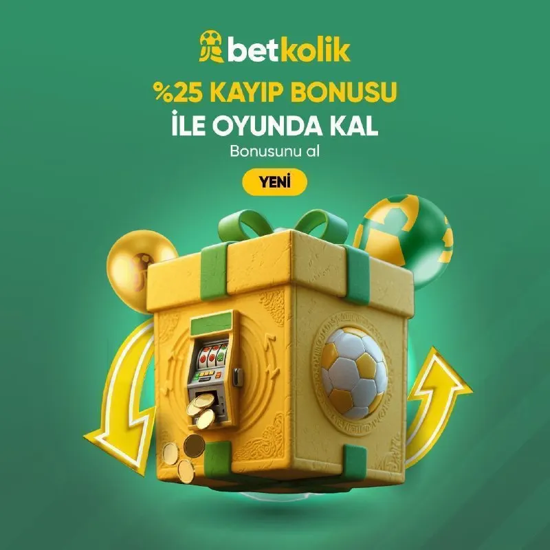 Betkolik Telegram: 💸 Heyecan Hiç Bitmesin Diye Sabit %25 Kayıp Bonusu Betkolik'te! 💚 Kazanç…