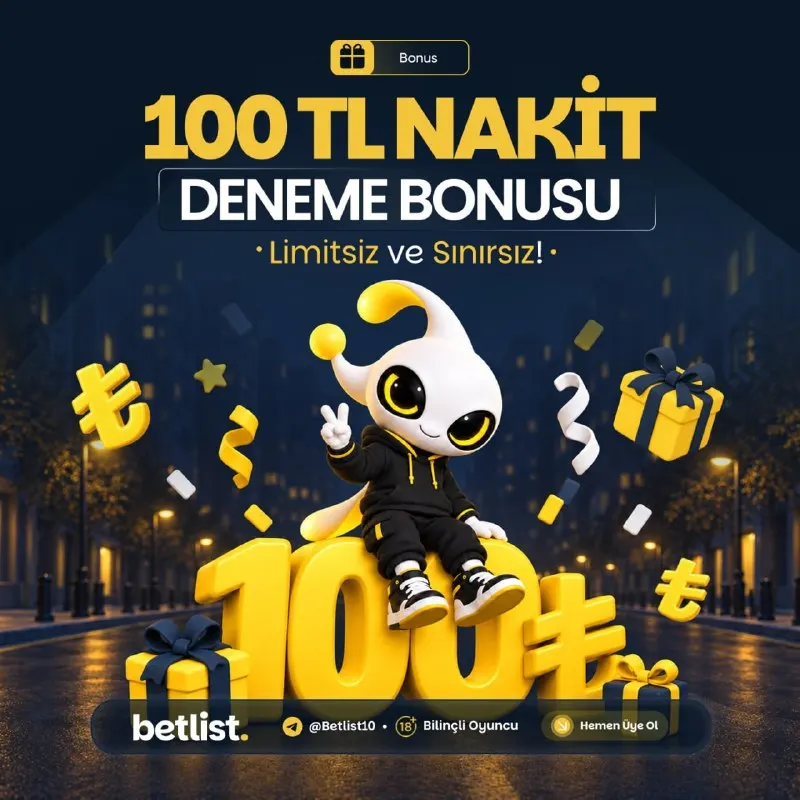 Betlist Telegram: 1️⃣0️⃣0️⃣🔠🔠 🔠🔠🔠🔠🔠🔠 🆕 Betlist'de 100₺ DENEME BONUSU SENİ BEKLİYOR! 🚀 Yeni…