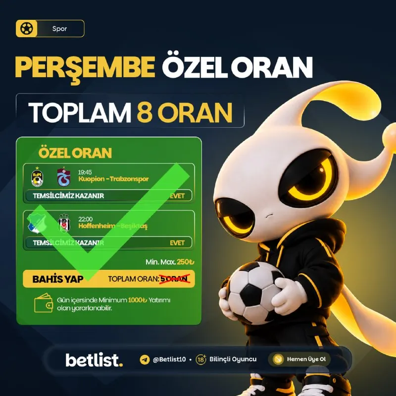 Betlist Telegram: 🔠🔠🔠🔠 🔠🔠🅰️🔠 🔠🔠🔠🔠🔠✔️ 🔼 Perşembe Özel Oranı Karşılaşmalarında, Nefes Kesen…