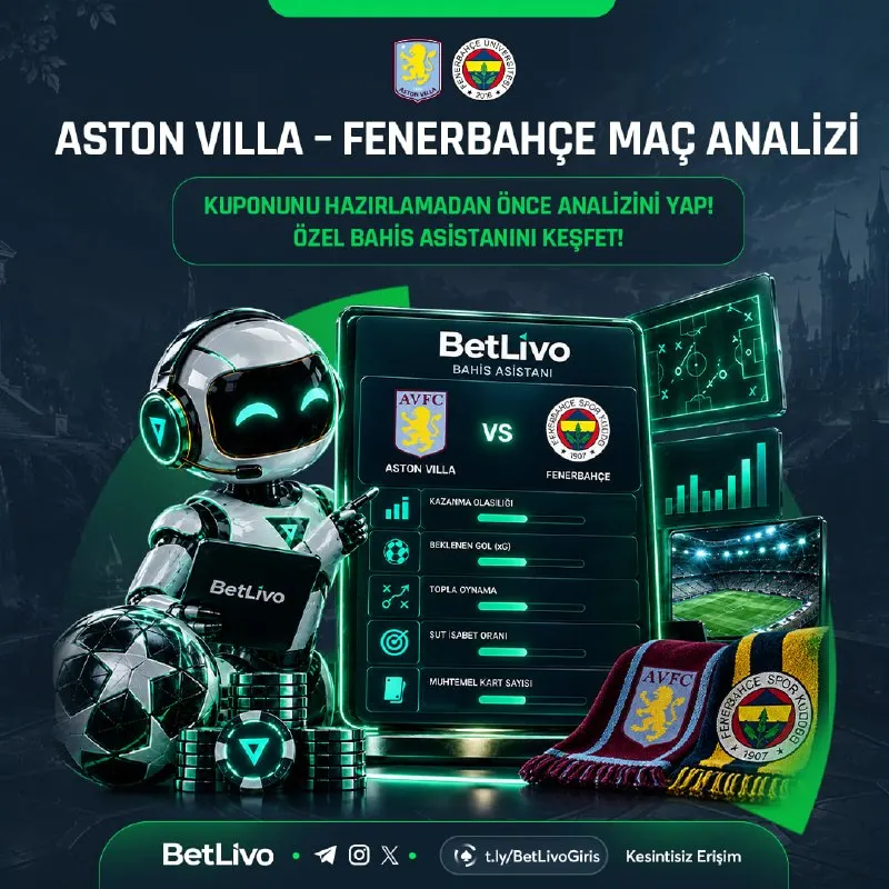 Betlivo Telegram: 🎯 BetLivo Bahis Asistanı ile Kuponlarının Gücünü Keşfet! Kuponlarını…