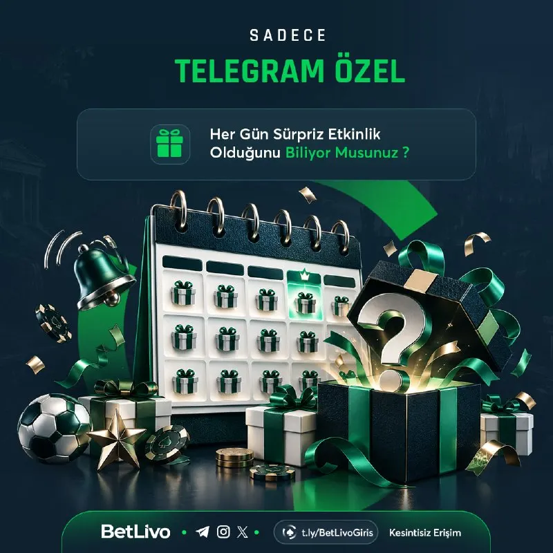 Betlivo Telegram: 💝 SADECE TELEGRAM’A ÖZEL! 👀 Her gün sürpriz bir etkinlik olduğunu biliyor…
