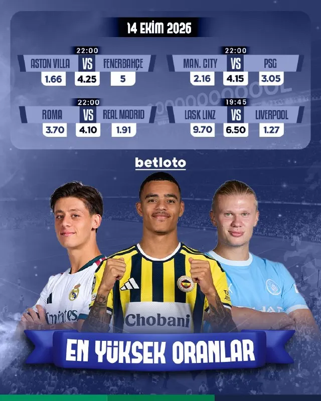 Betloto Telegram: Günün Maçları Betloto’da! ⚽🏆 En yüksek oranlar sende, kazanç fırsatı kuponda! 💸…
