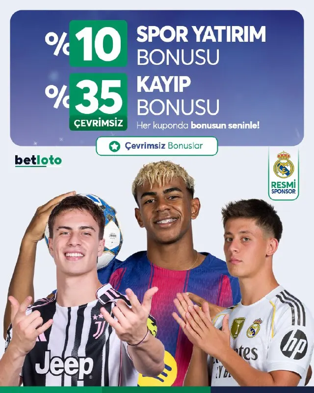 Betloto Telegram: Spor Bonusların Betloto’da! ⚽ Yatırımını yap 👉 %10 Spor Yatırım Bonusu ile…