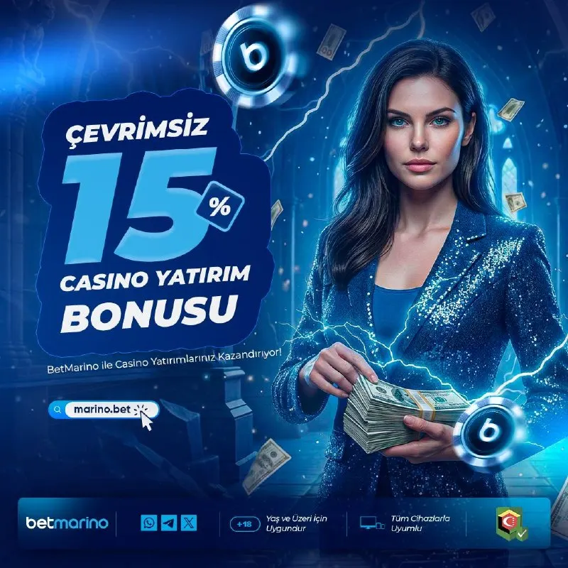 Betmarino Telegram: 🖤🖤🖤🖤 🎰 %15 ÇEVRİMSİZ CASİNO BONUSU! 🎰 🃏 Çevrim şartı yok, anında kazanca…