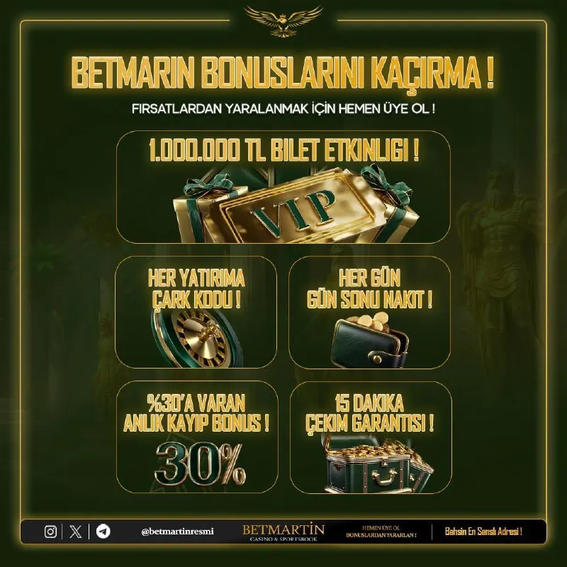 Betmartin Telegram: 🔤🔤🔤🔤🅰️🔤🔤🔤🔤 ⭐️250₺ MİNİMUM HAVALE FIRSATI İLE BETMARTİN DAHA ÖNCE GÖRMEDİGİNİZ…