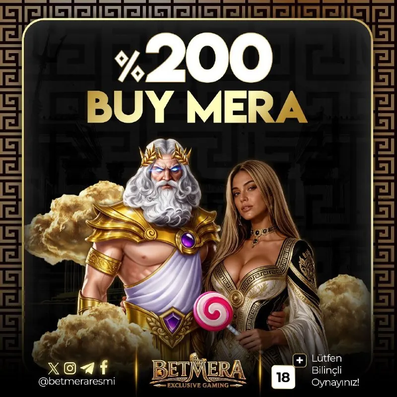 Betmera Telegram: 📣 BETMERA’DA %200 BUY MERA ⚡️ Eğlenceyi büyüt, %200 avantajla oyuna katıl…