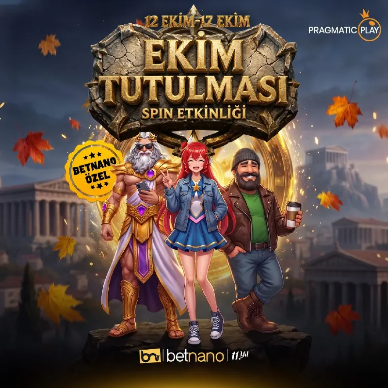 Betnano Telegram: PRAGMATIC PLAY "EKİM TUTULMASI" SPIN ETKİNLİĞİ 📆 BİTİŞ: 17 Ekim 19:00 📆 ÖDÜL…