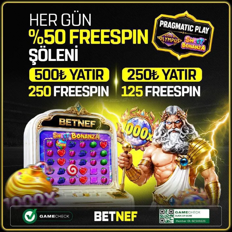 Betnef Telegram: 💬 250₺ Yatırım Yapan Üyelerimize 1️⃣⚡️5️⃣ Freespin 💬 500₺ Yatırım Yapan…