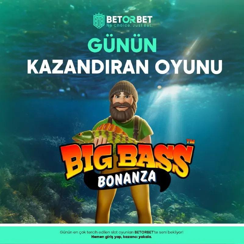 Betorbet Telegram: Günün en çok kazandıran oyunu! ↪️ Big Bass Bonanza ↪️ Şans seninle, bu fırsatı…
