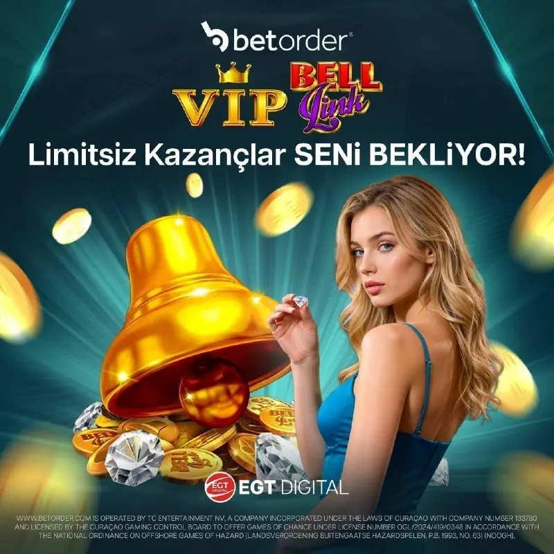 Betorder Telegram: 🔥🔔VIP Bell Link ile Büyük Kazançlar Seni Bekliyor! 🔔🔥 Her spin’de artan…