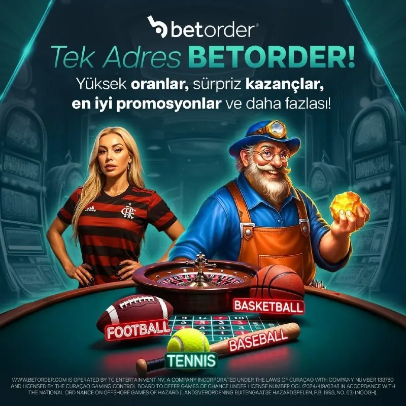Betorder Telegram: 🚨 Hazır mısın? Heyecan Şimdi Başlıyor! 🚨 ⚽️ Spor Bahisleri 🎰 Slot Oyunları 🎲…