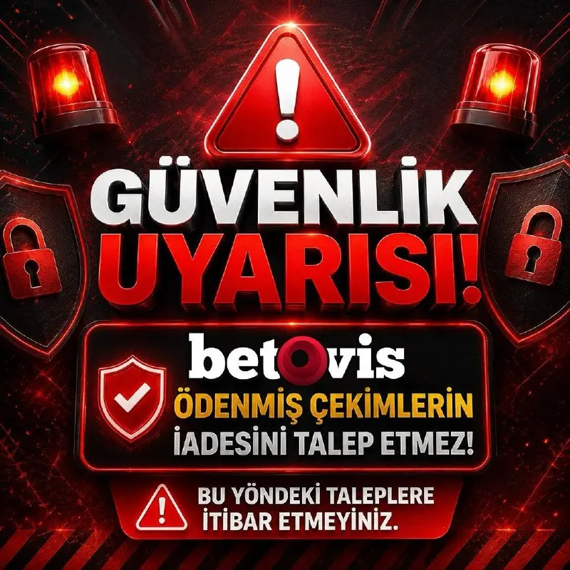 Betovis Telegram: 🚨🚨 🚨 🟥🟥🟥🟥 🚨🚨🚨 ✅ Ödenmiş çekimlerden İADE talep edilmez. 👉 Bildirmek için Canlı…