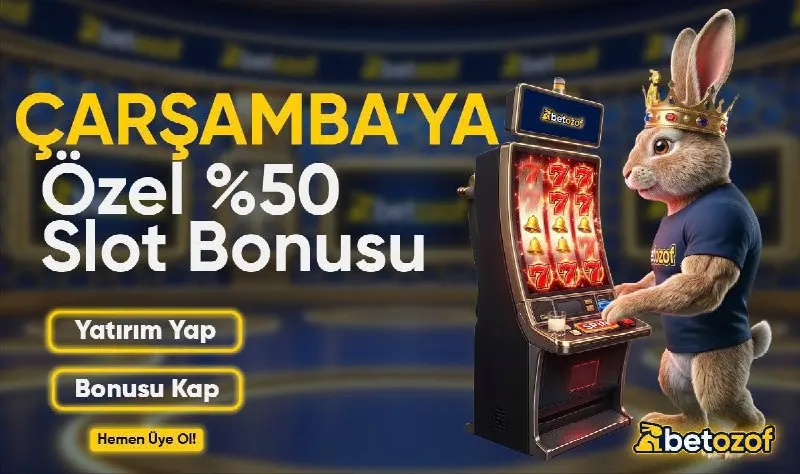 Betozof Telegram: BETOZOF’TA BUGÜNE ÖZEL EFSANE SLOT BONUSU ! 🗓️🗓️ Minimum 1000₺, maksimum 10000₺…