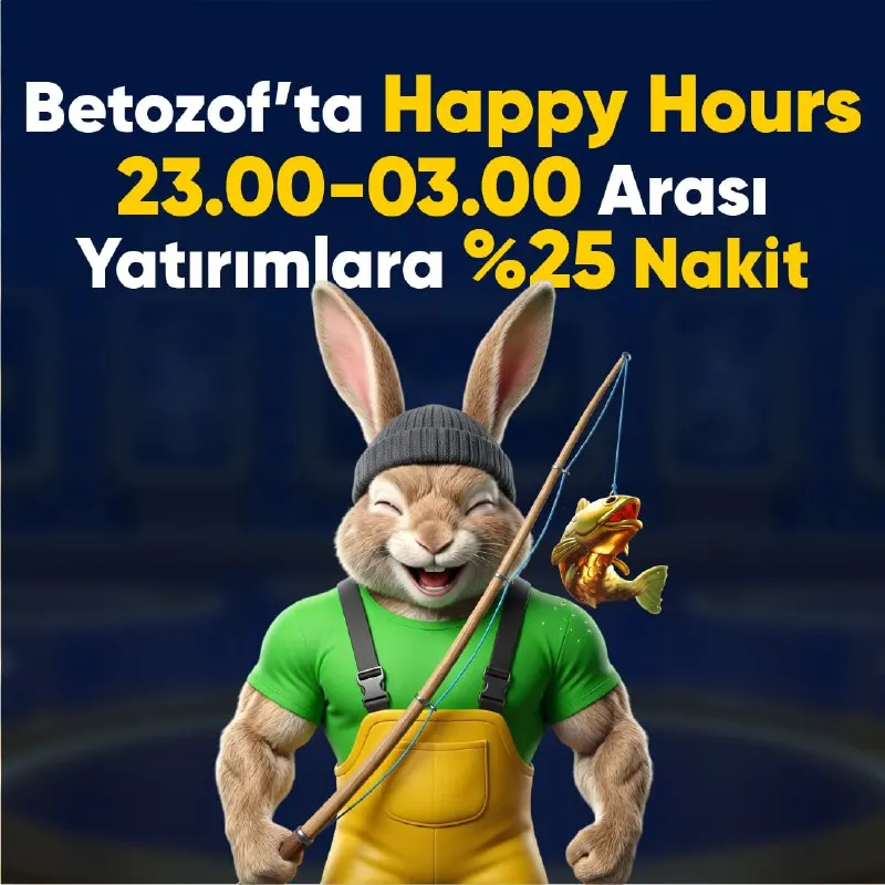 Betozof Telegram: ❗BETOZOF’TA HAPPY HOURS SLOT BONUSU ❗ 5000₺ ve üzeri yatırımlarınız için bu…