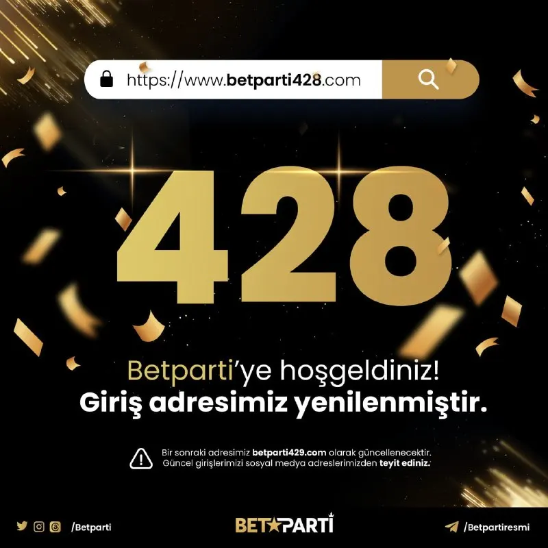 Betparti Telegram: 📢 Güncel giriş adresimiz betparti428.com olarak yenilenmiştir! ✅ Her zaman…