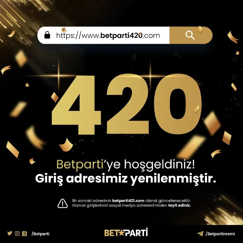 Betparti Telegram: 📢 Güncel giriş adresimiz betparti420.com olarak yenilenmiştir! ✅ Her zaman…
